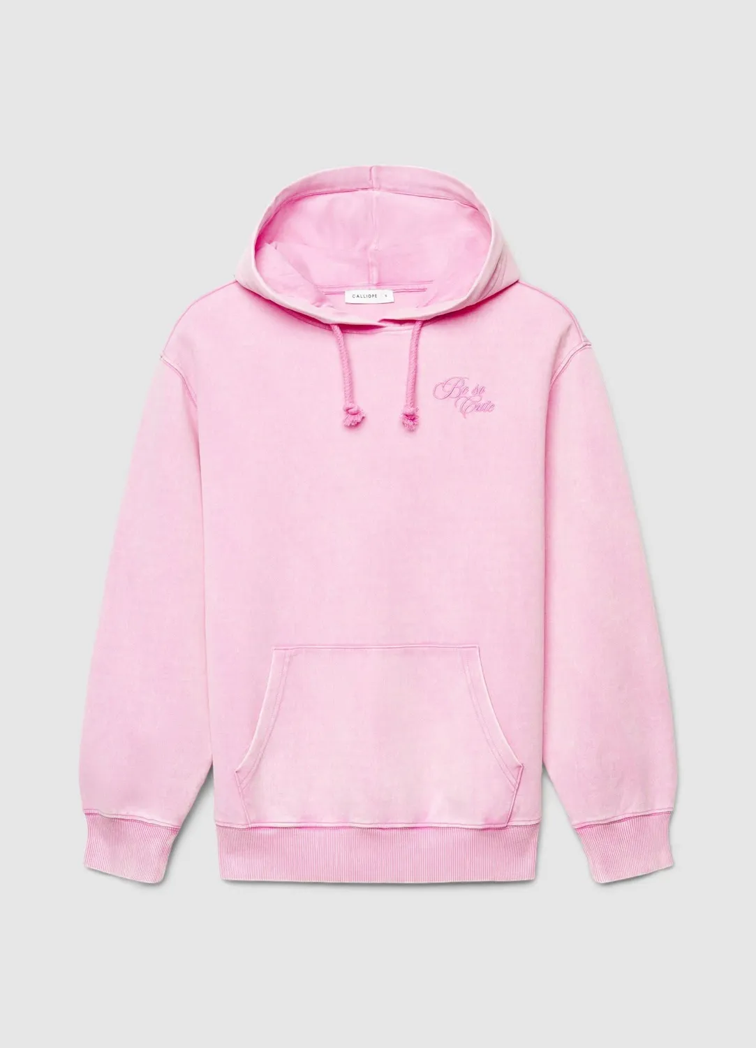 Calliope sweat capuche femme écriture brodée