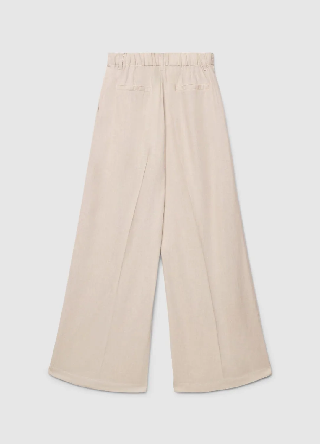 Calliope palazzo pantalon taille haute femme poches