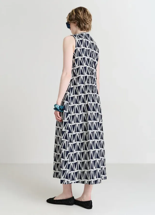 Calliope robe longue bicolore femme col V