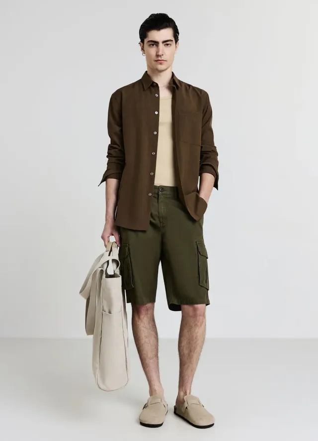Calliope short cargo homme coton coupe regular