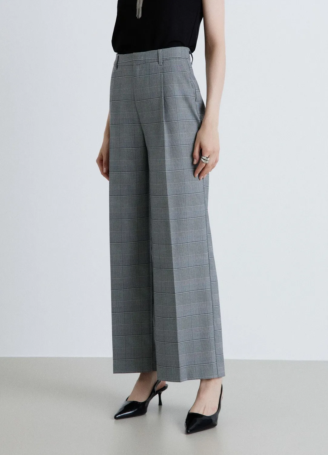 Calliope pantalon palazzo prince de galles