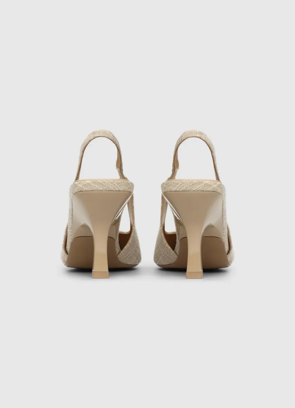 Calliope slingback canvas escarpins femme talon 7,5 cm