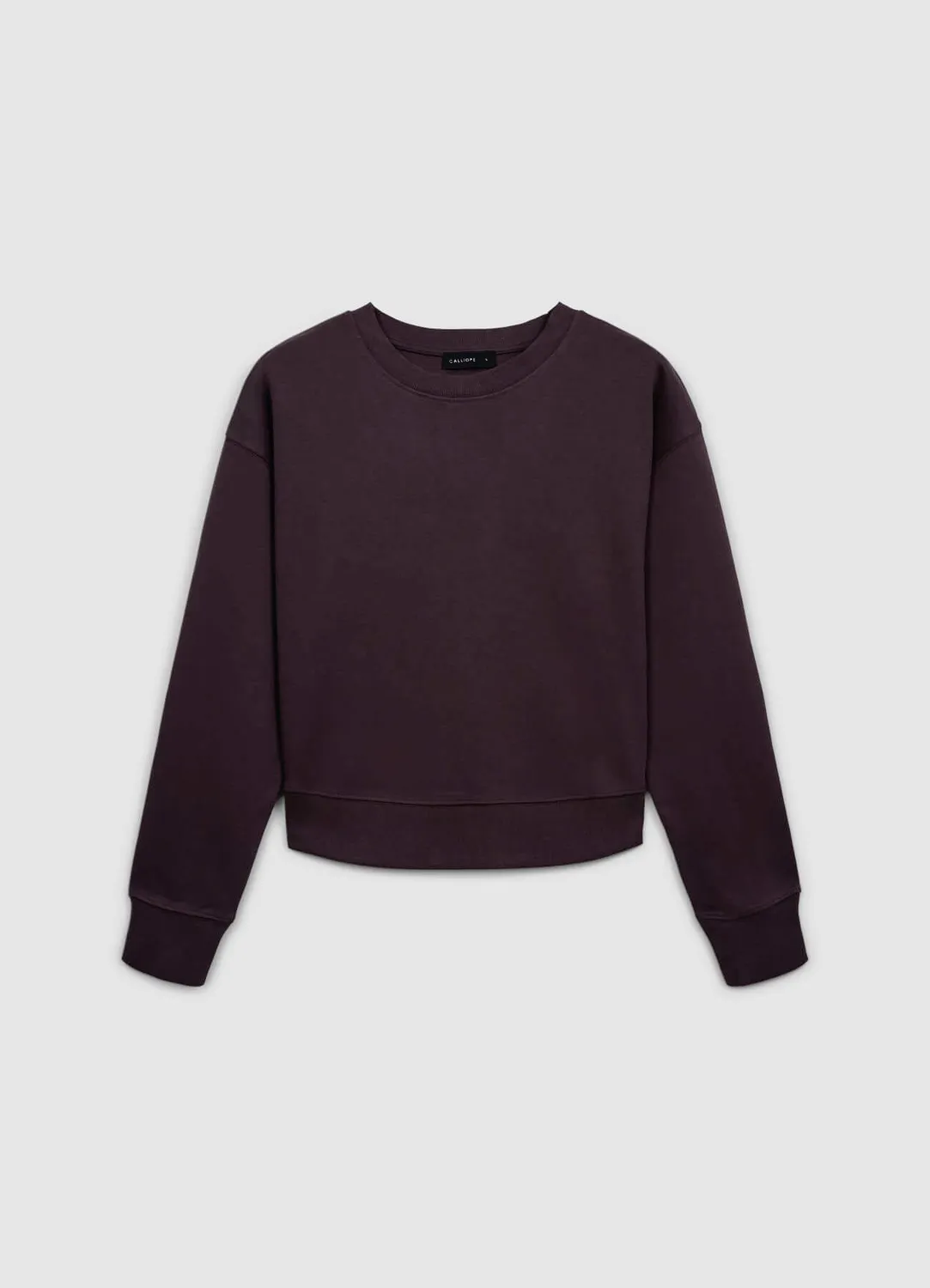 Calliope sweat femme col rond uni basique