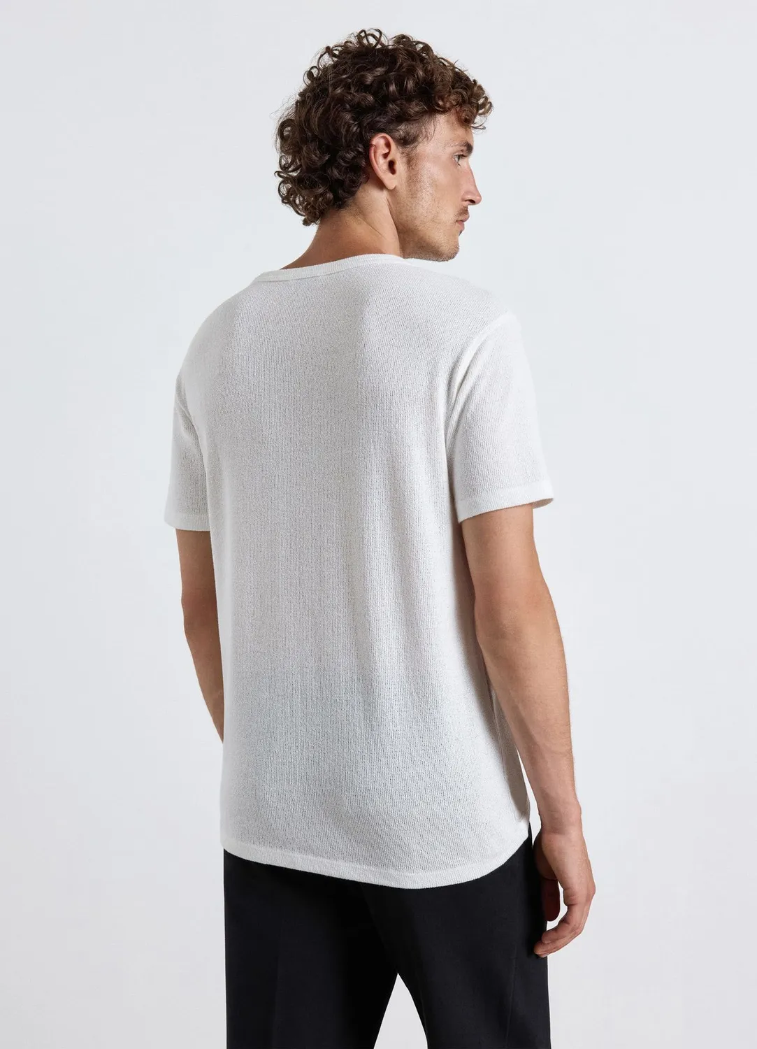 Calliope T-shirt col rond homme uni coton