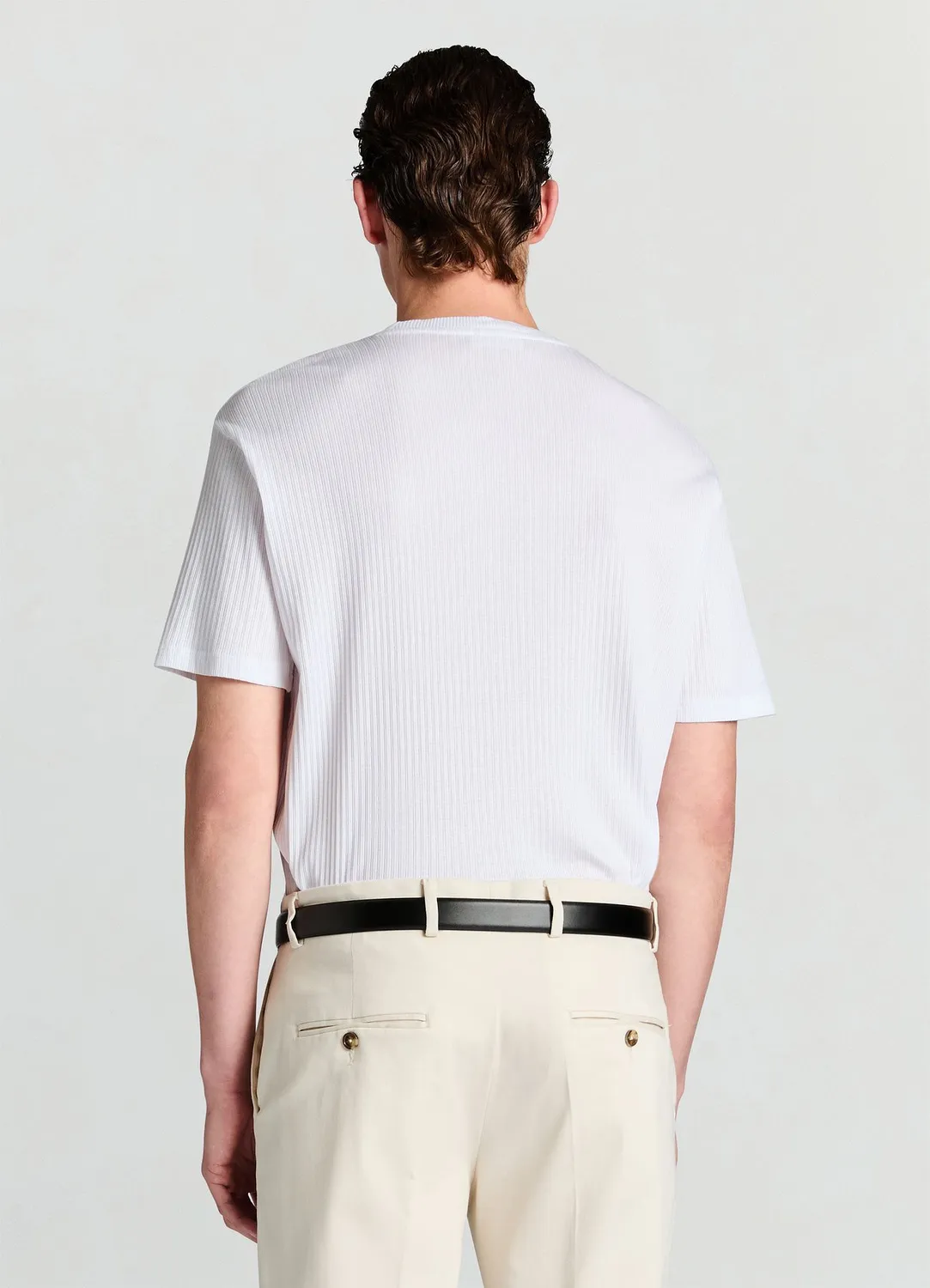 Calliope t-shirt col rond côtelé homme regular