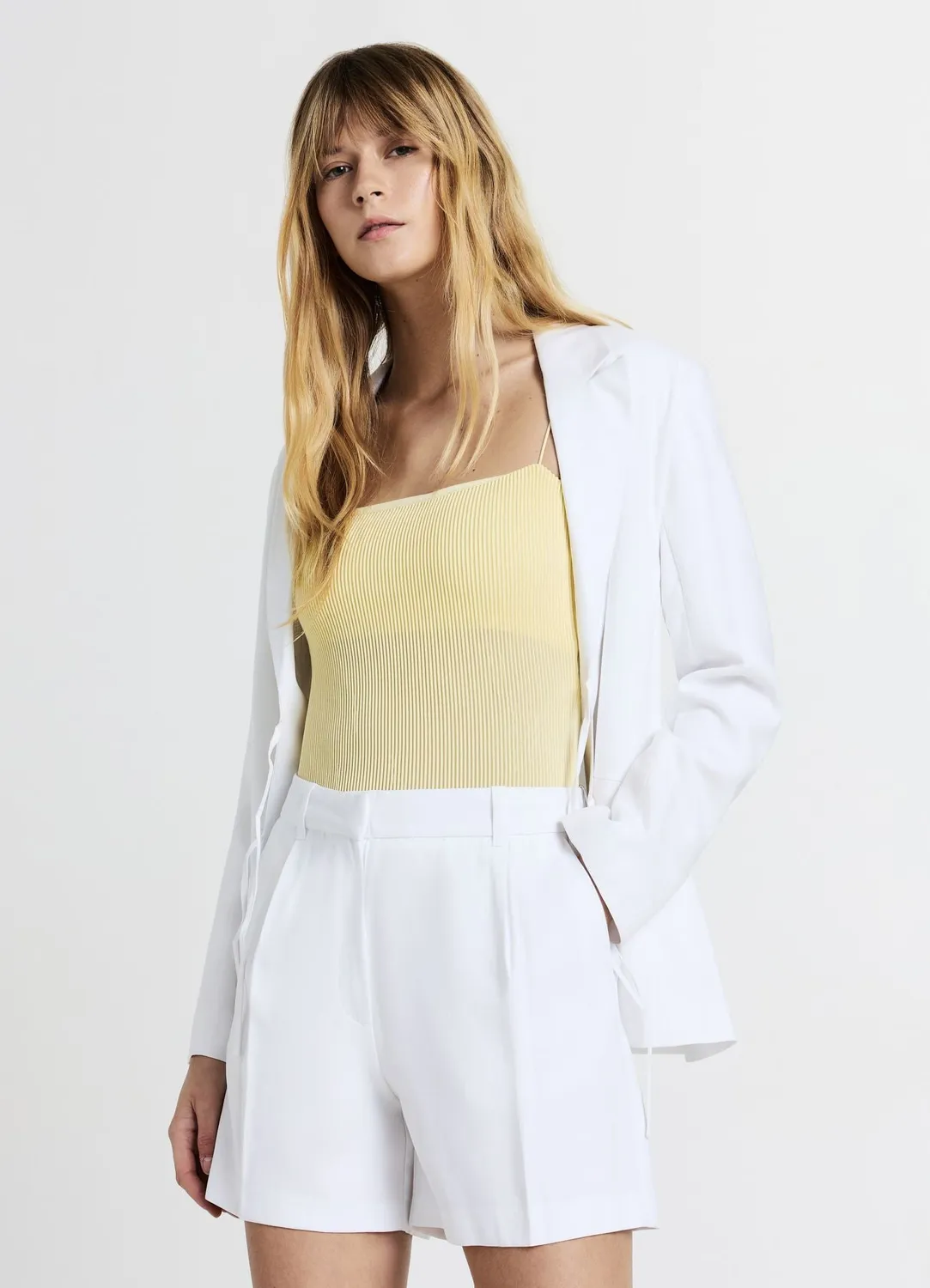 Calliope pinces bermuda poches coupe regular femme