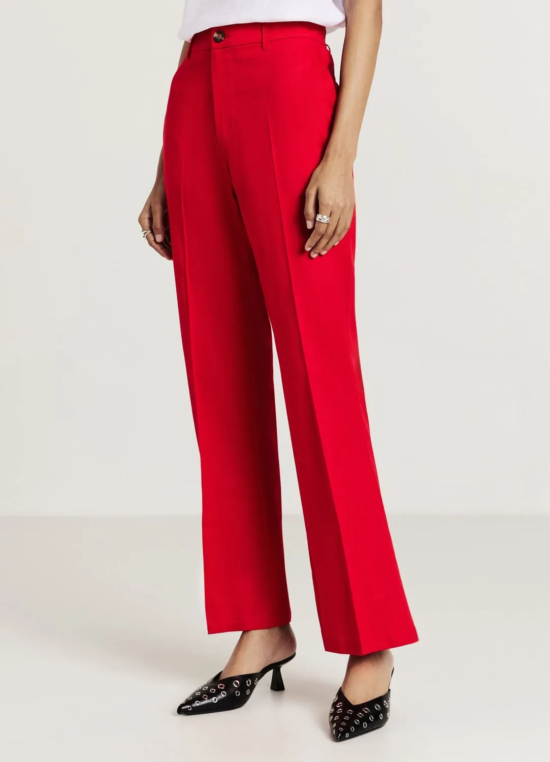 Calliope pantalon flare coton femme uni
