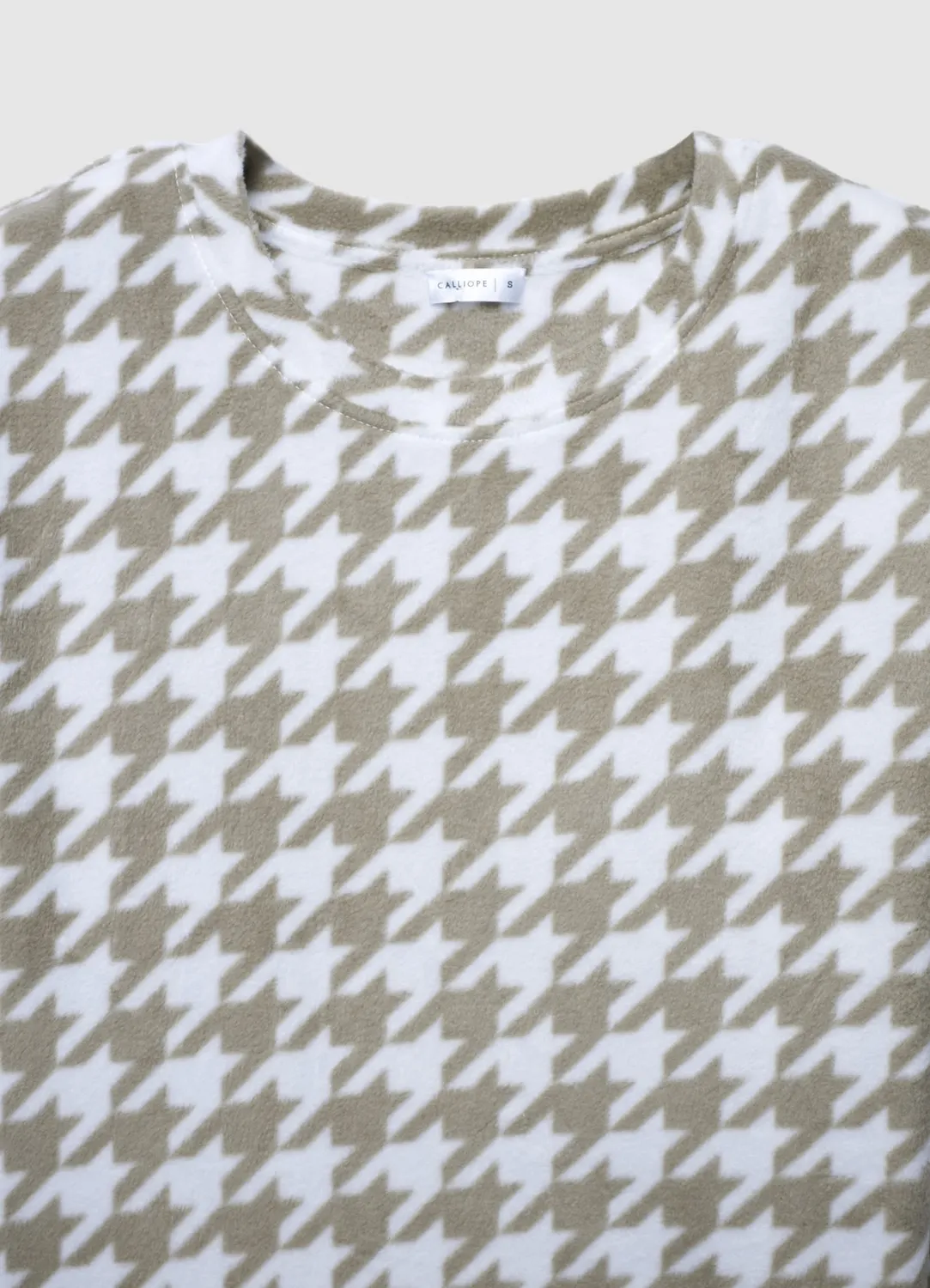 Calliope ensemble pyjama polaire femme pied-de-poule