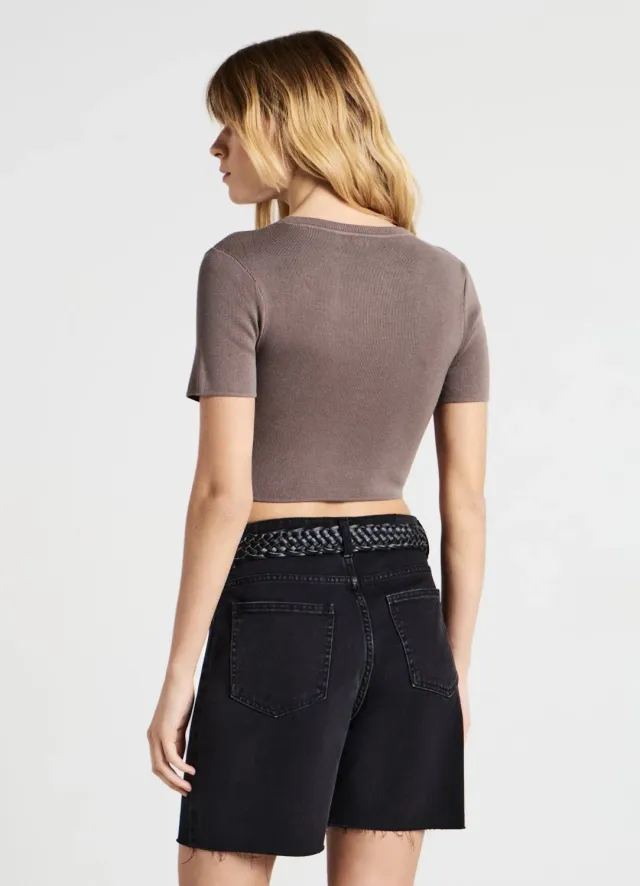 Calliope T-shirt Uni t-shirt femme col rond