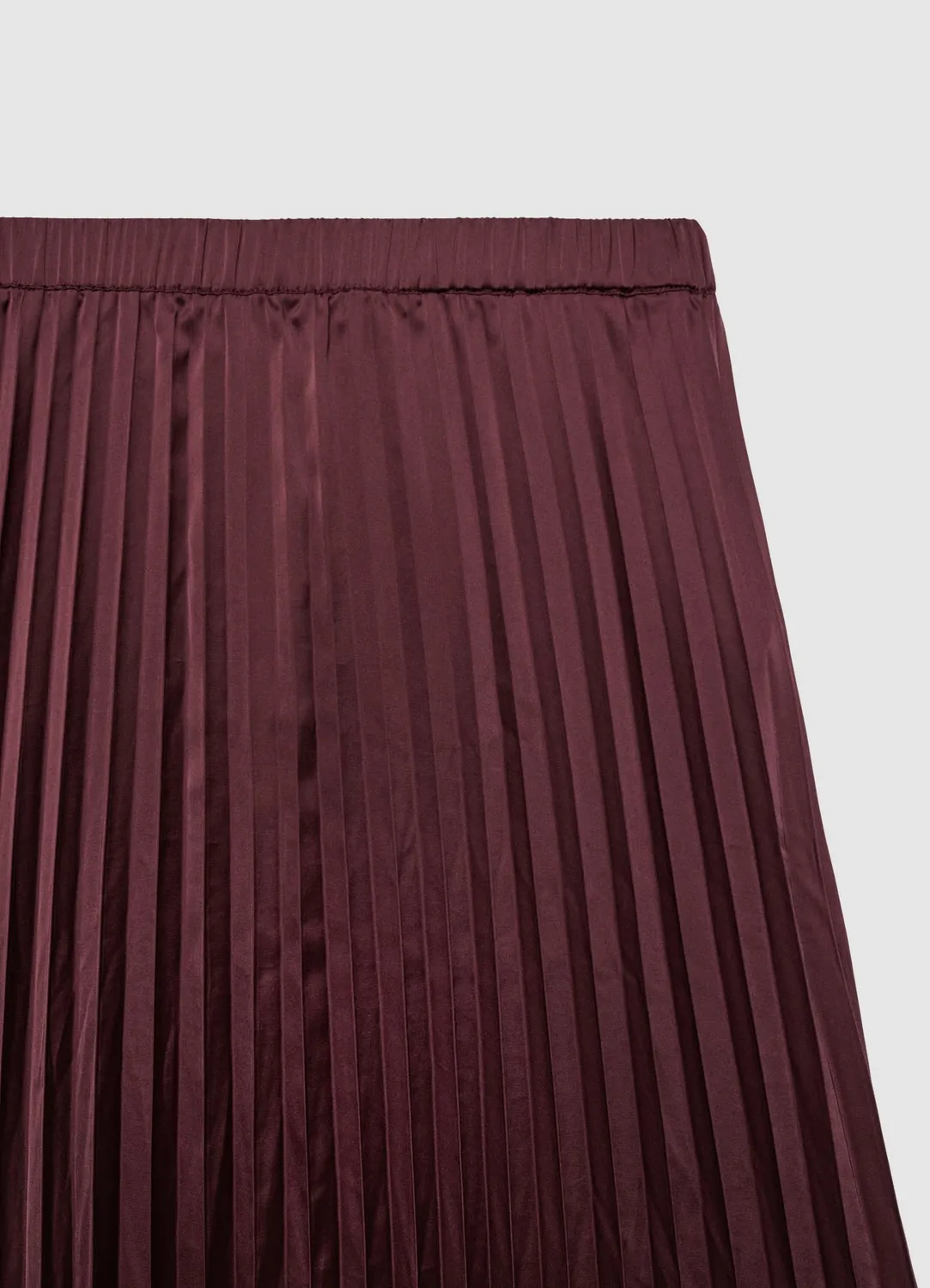 Calliope jupe plissée satinée femme midi