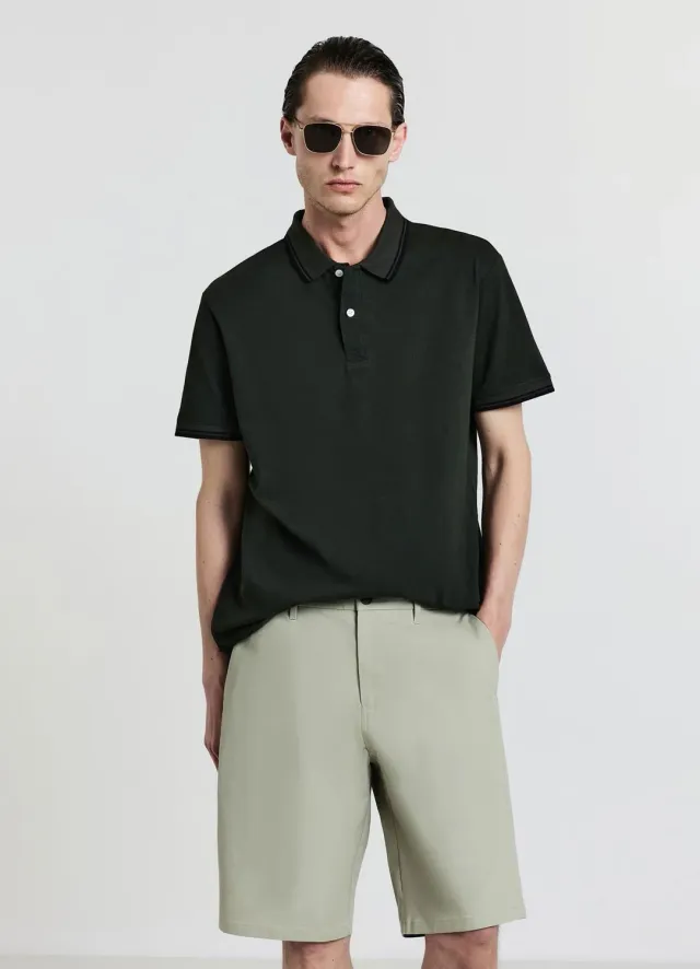 Calliope Short Chino homme en coton uni regular
