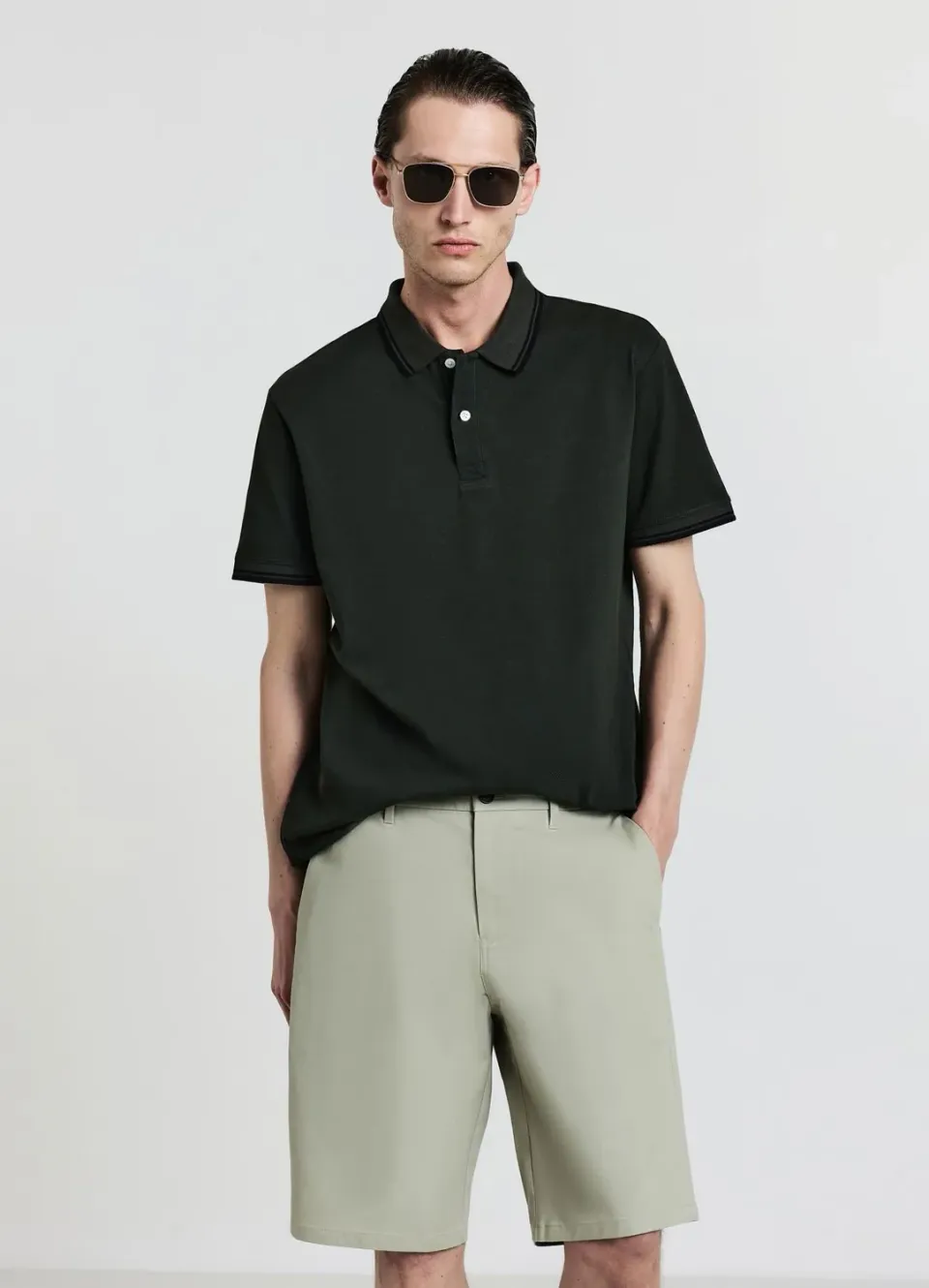 Calliope Short Chino homme en coton uni regular