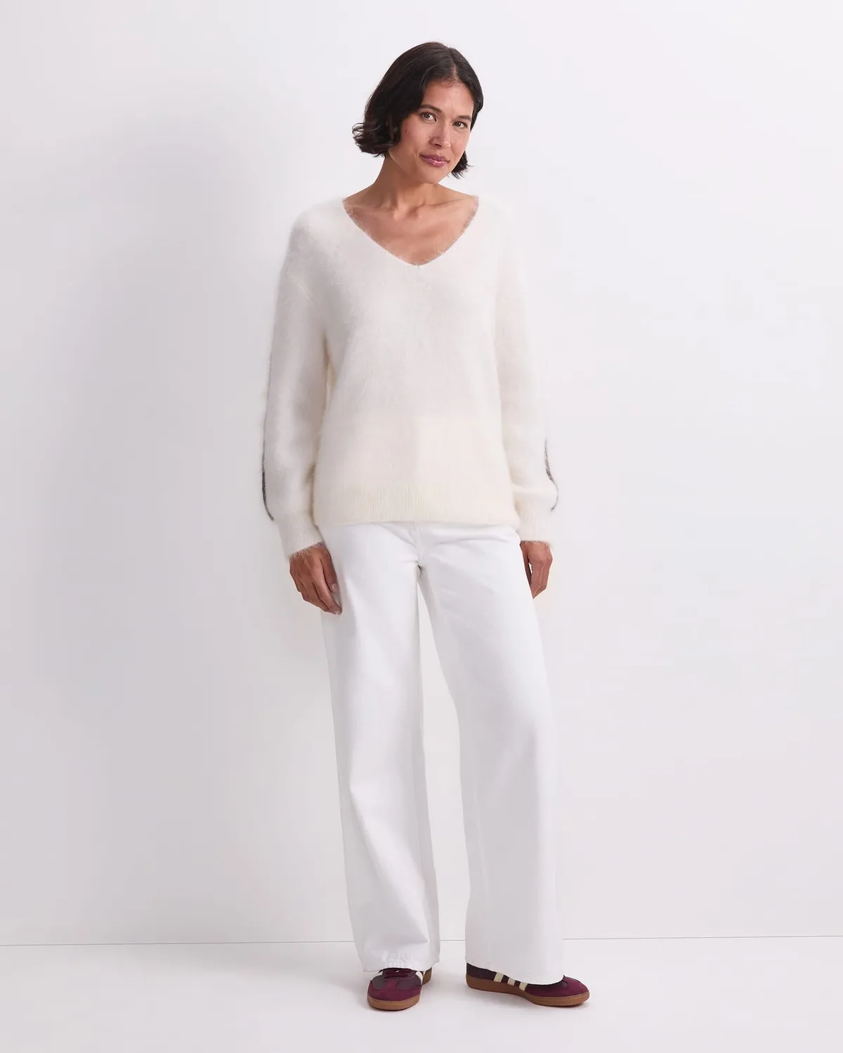 Sportscraft Tatiana Mohair pull col V femme
