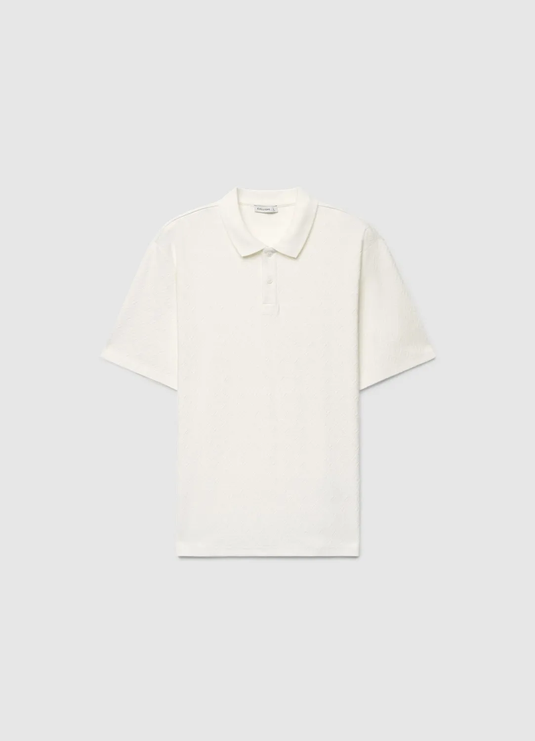 Calliope Polo jacquard homme manches courtes