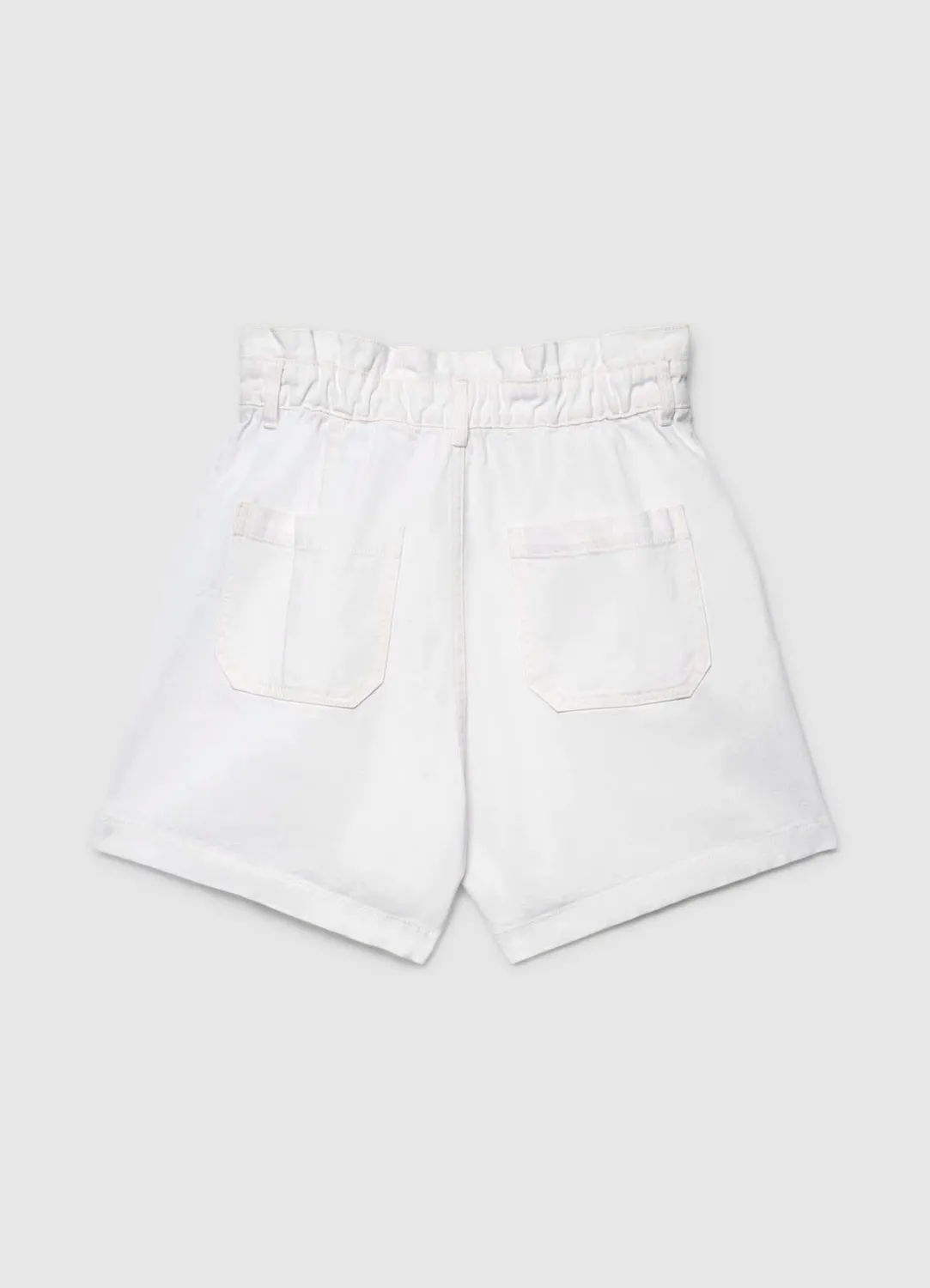Calliope short paperbag denim femme taille haute