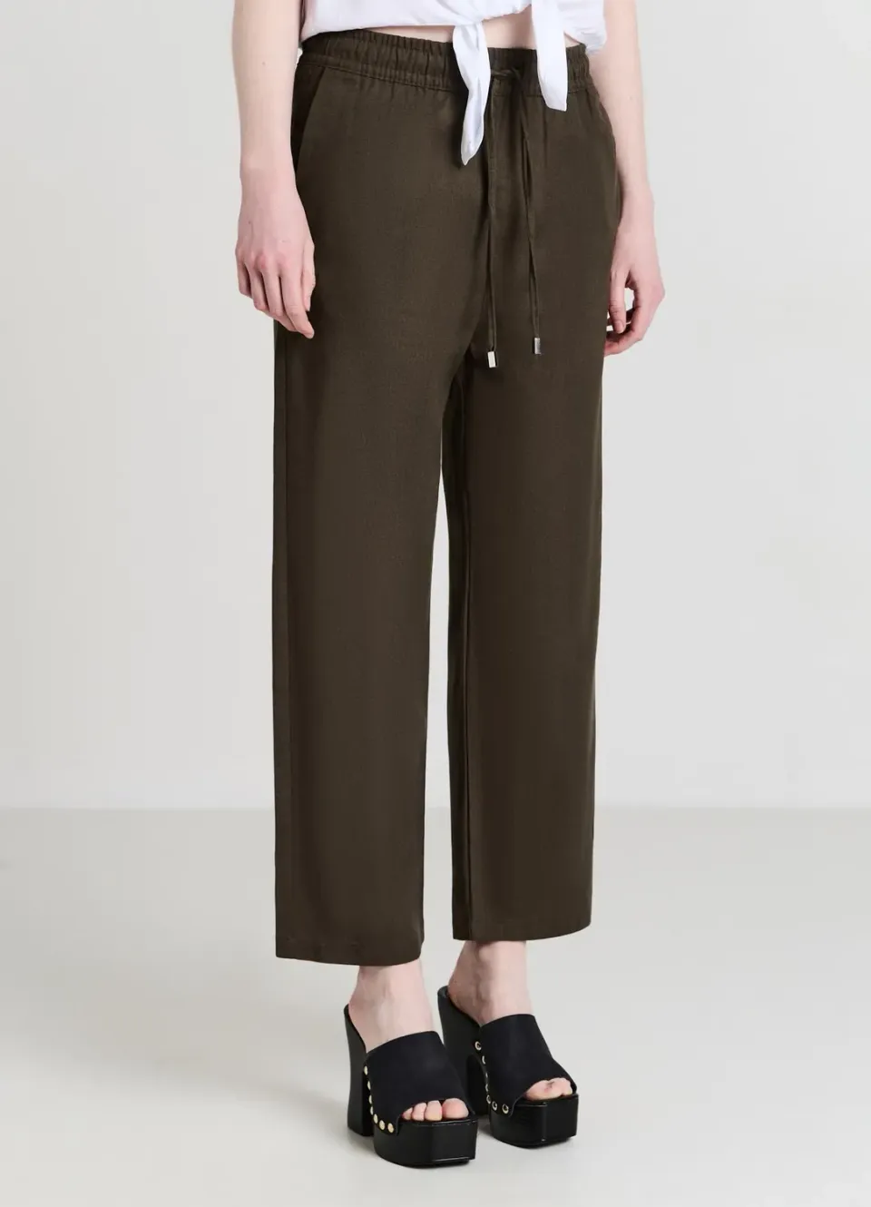 Calliope jogger lin taille élastique femme
