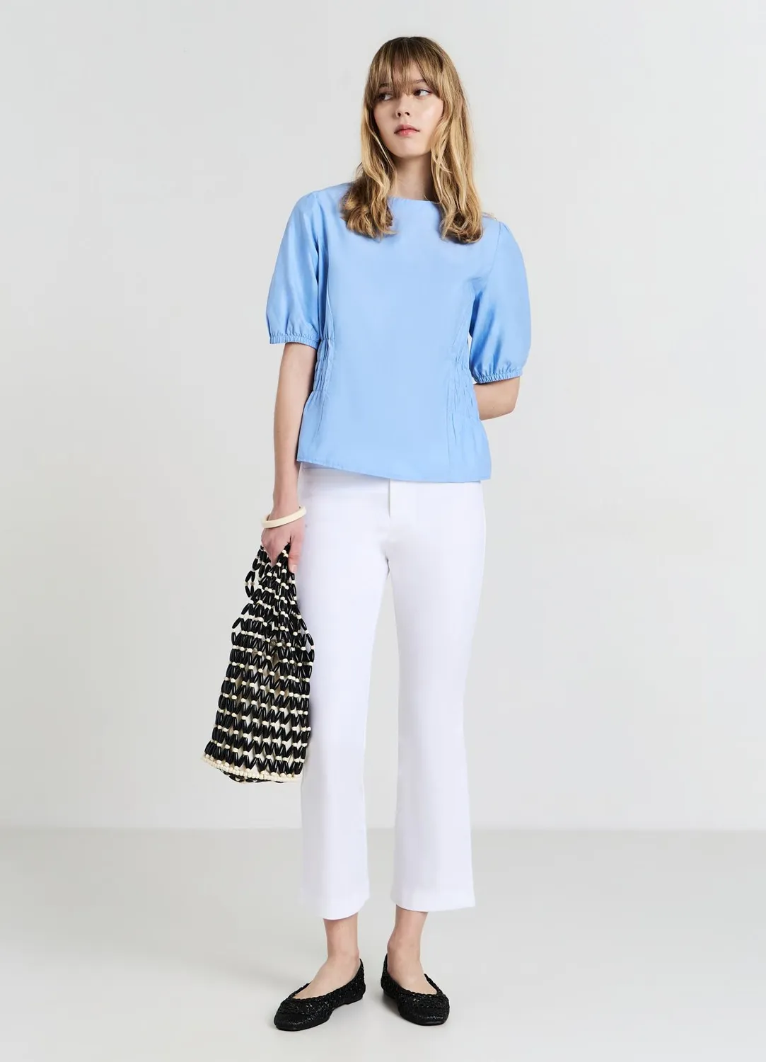 Calliope chemise smock chemisier coton manches courtes