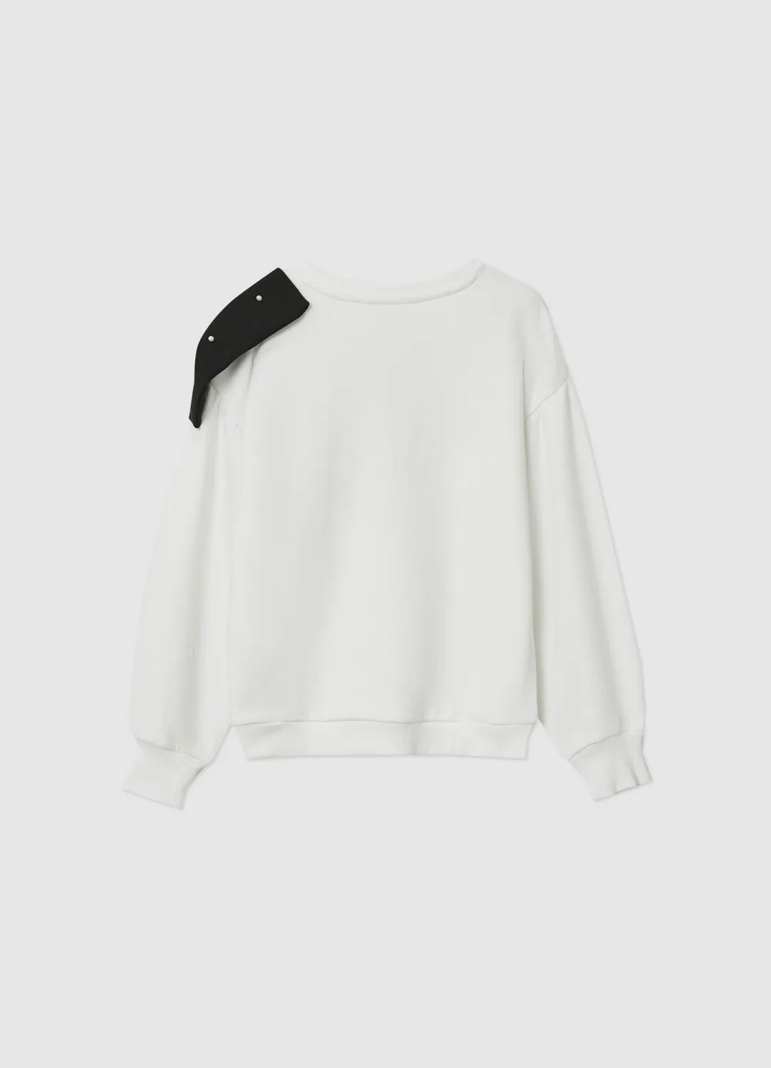 Calliope sweat fille noeud perles 8-9 ans col rond
