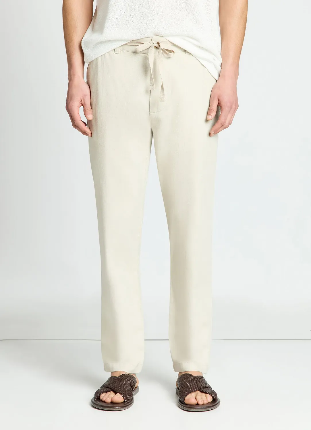 Calliope pantalon relaxed lin homme taille élastique