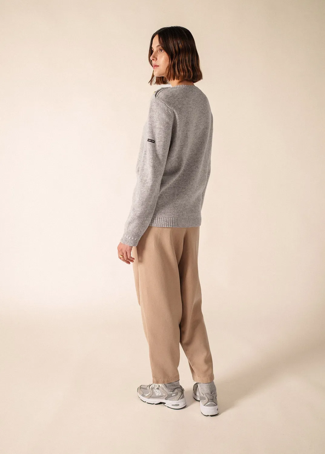 Saint James Talmine pull gris femme 100% laine