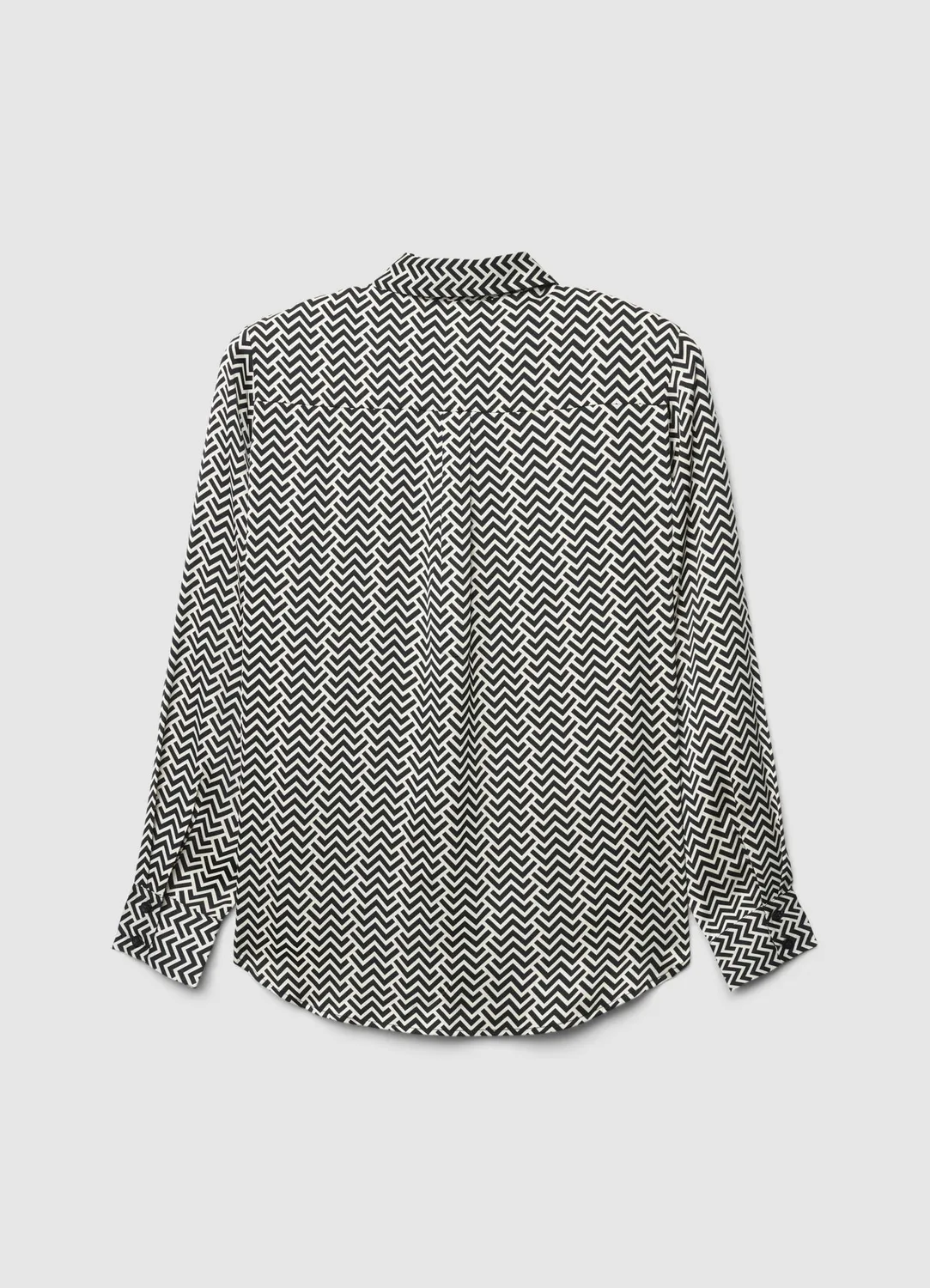 Calliope chemise chevron femme similisatin manches longues