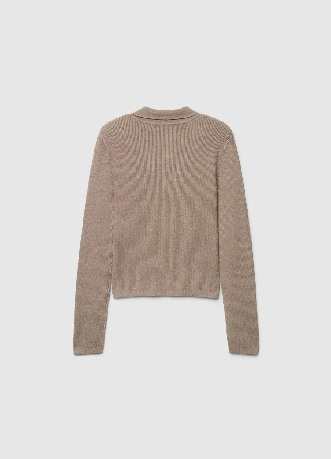Calliope cardigan zippé femme côtes col montant