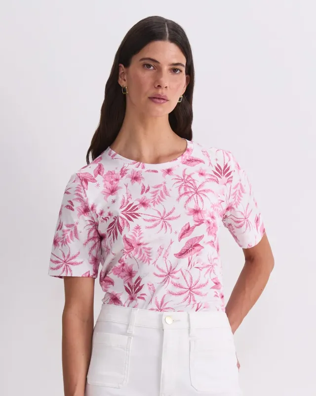 Sportscraft Palm Print Merc Tee t-shirt XS palmiers