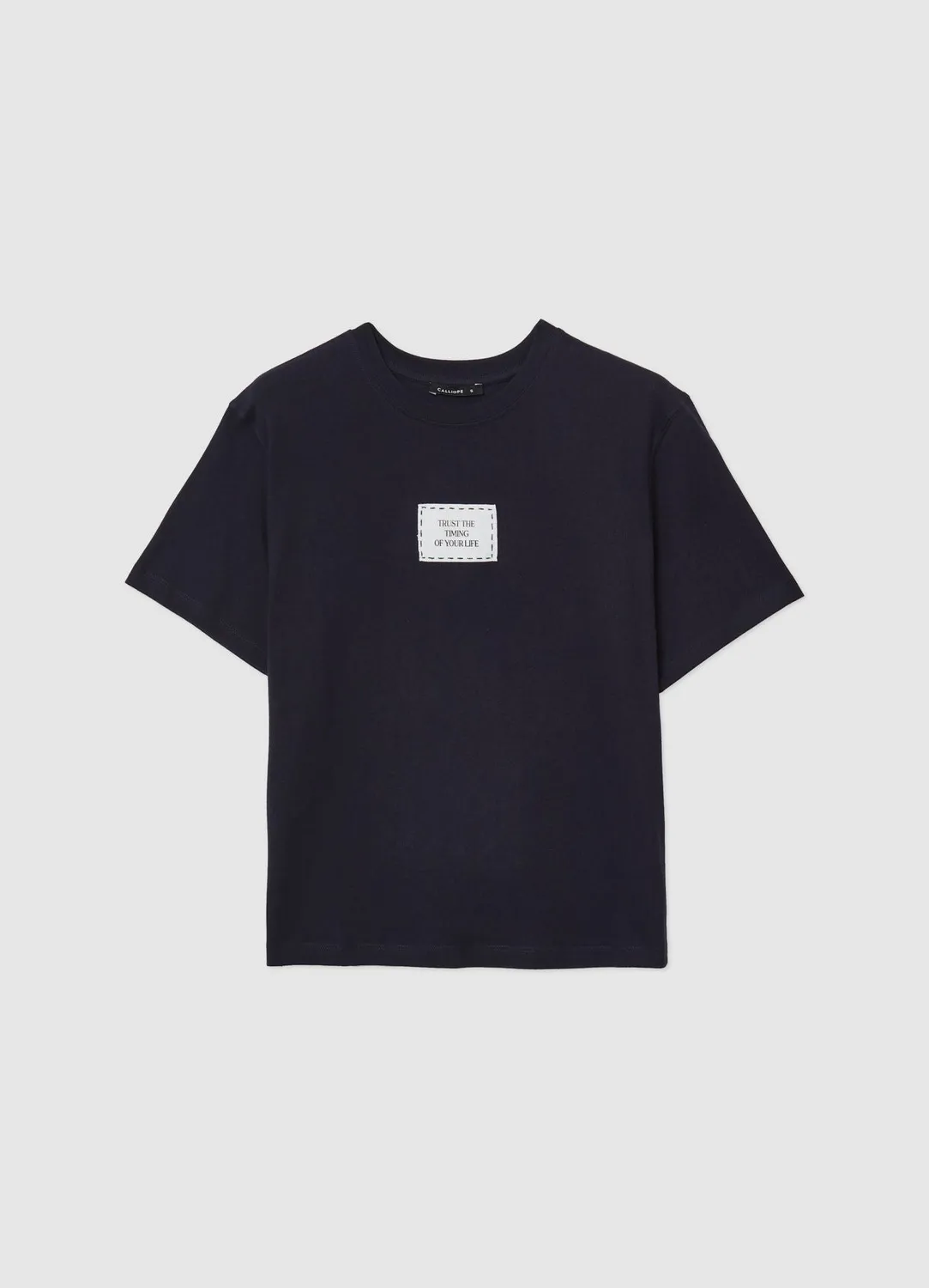 Calliope Patch t-shirt femme coton col rond