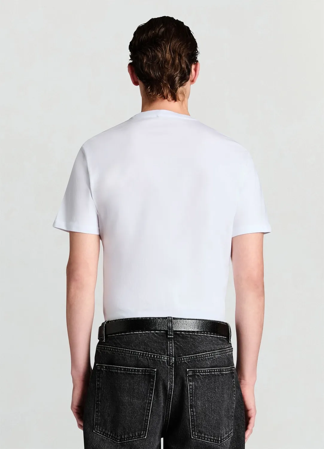 Calliope T-shirt homme col rond uni coupe regular