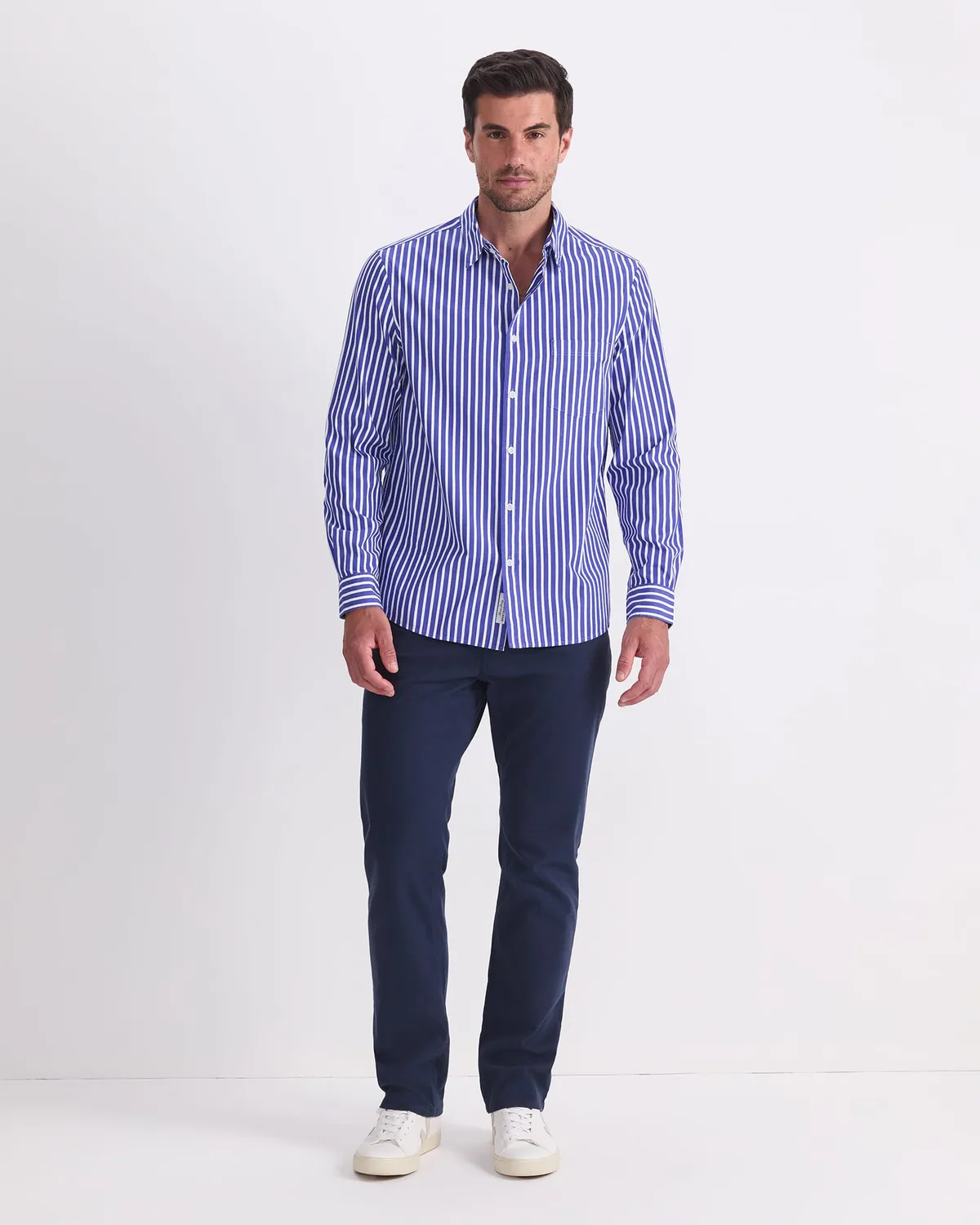 Sportscraft Ryan chemise rayée coton homme manches longues