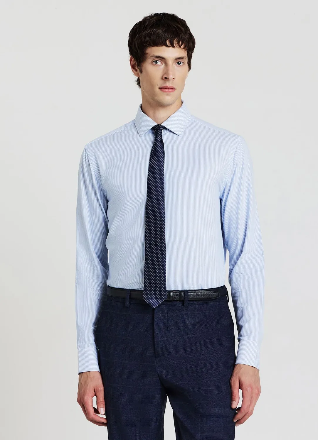 Calliope Chemise homme rayée coton regular manches longues