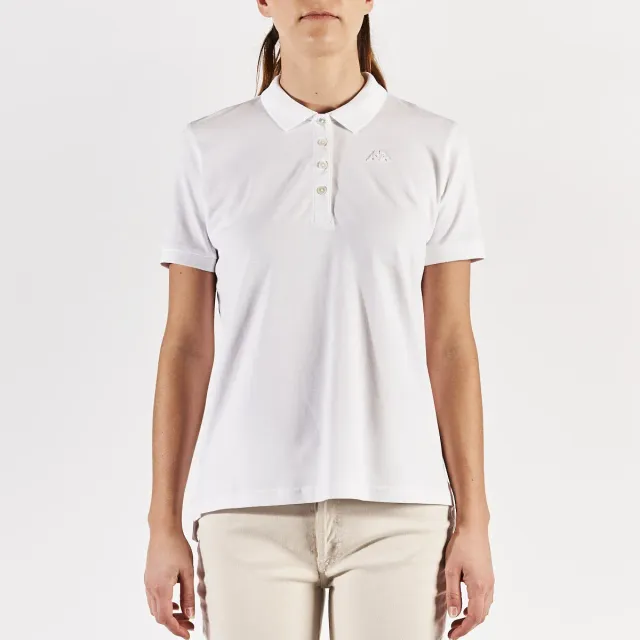 Robe di Kappa Carly polo femme blanc coton