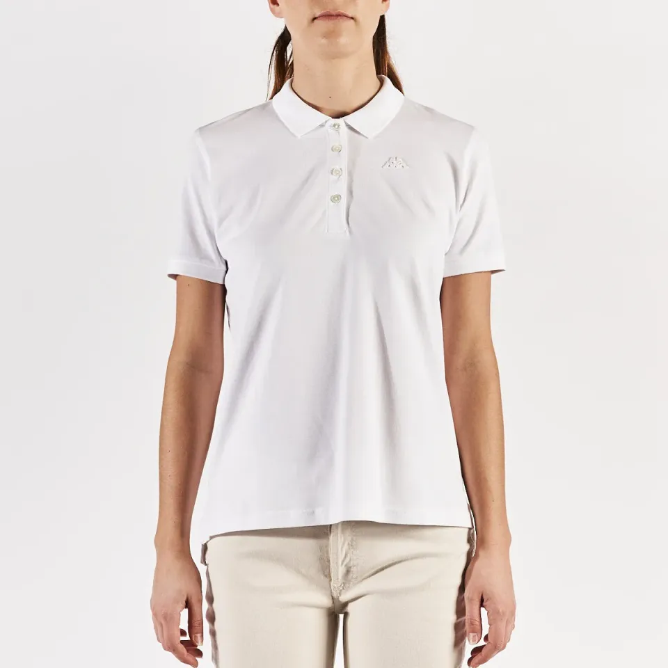 Robe di Kappa Carly polo femme blanc coton