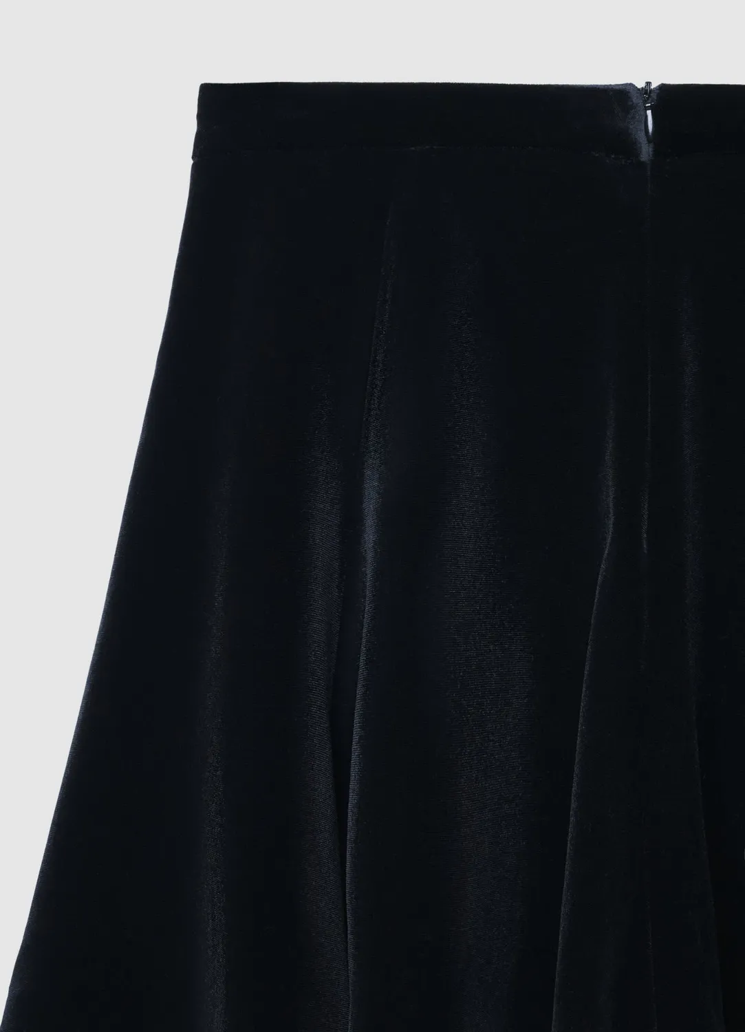 Calliope jupe courte chenille évasée zip dos