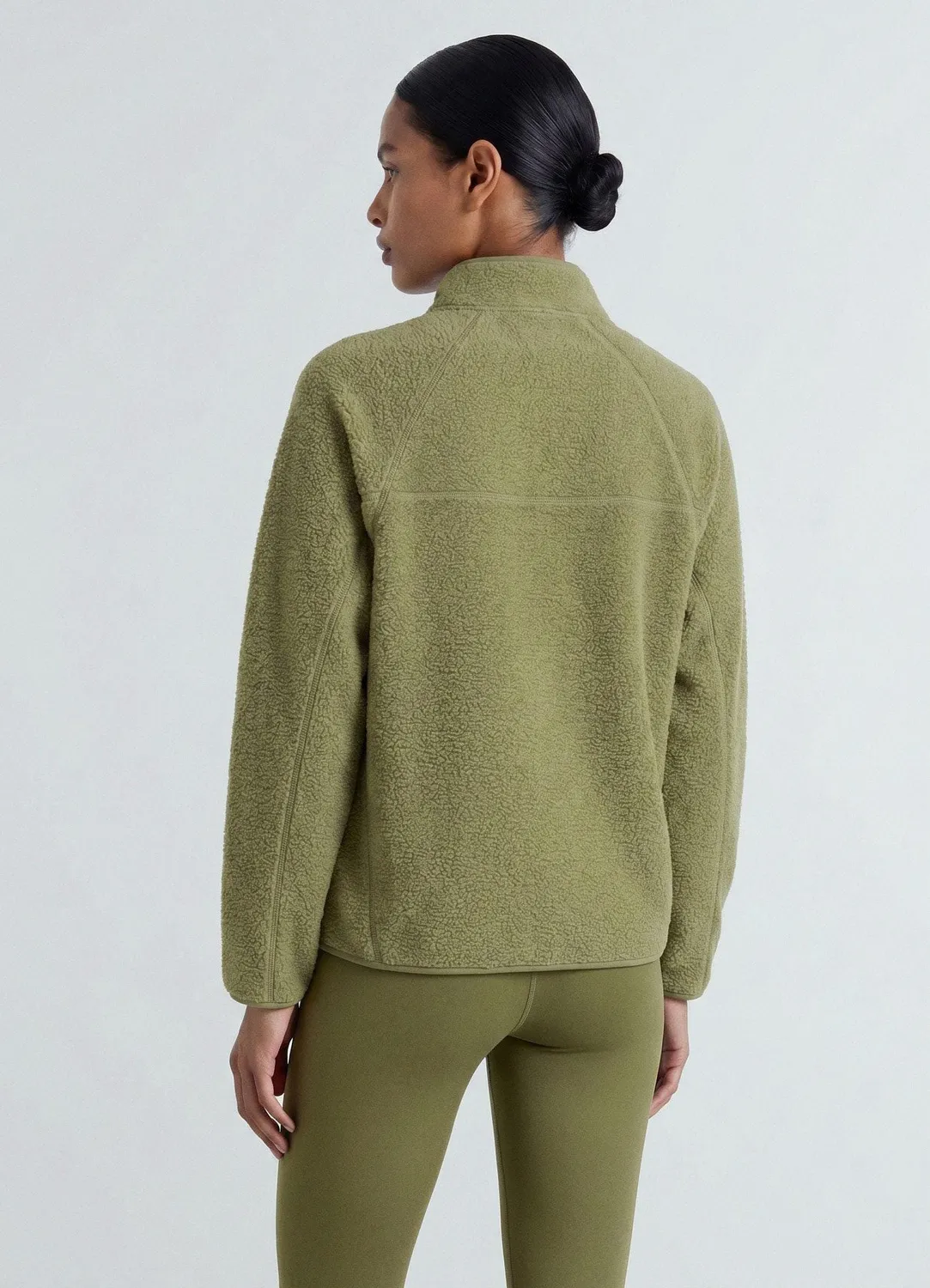 Calliope sweat zippé femme col montant uni active
