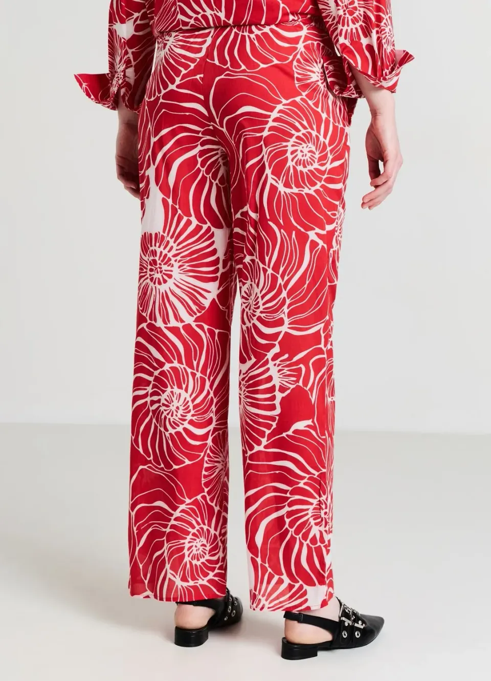 Calliope Palazzo Fantasia Pantalon Femme Coton