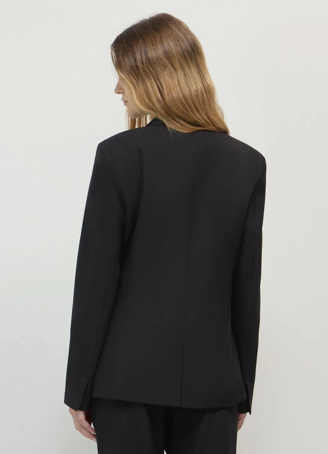 Calliope veste double boutonnage col satin femme