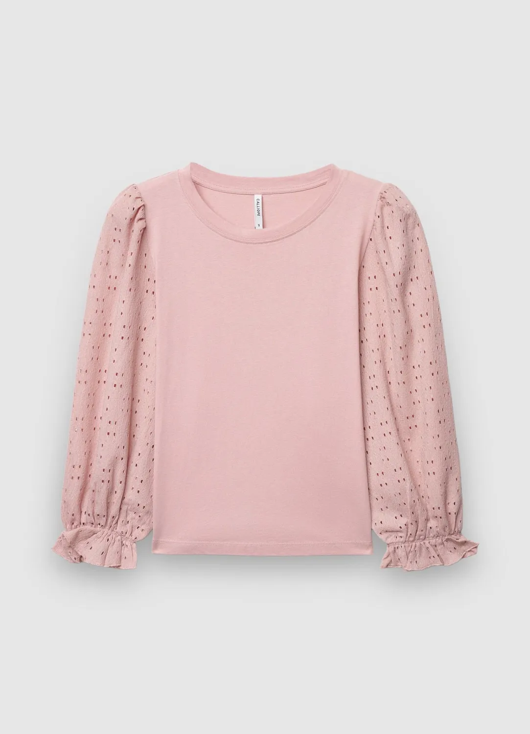 Calliope T-shirt manches ajourées femme uni