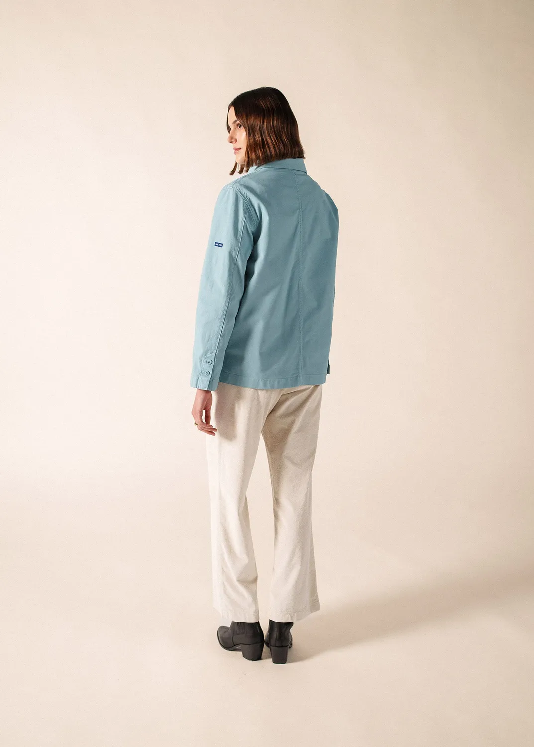 Saint James Alizé veste céleste clair coton workwear
