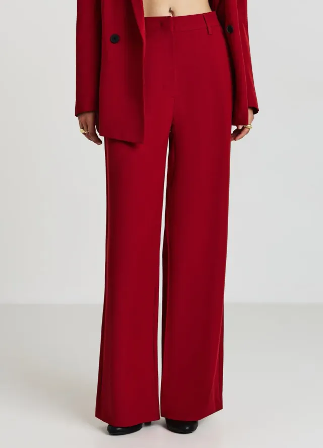 Calliope Pantalon palazzo large bureau femme