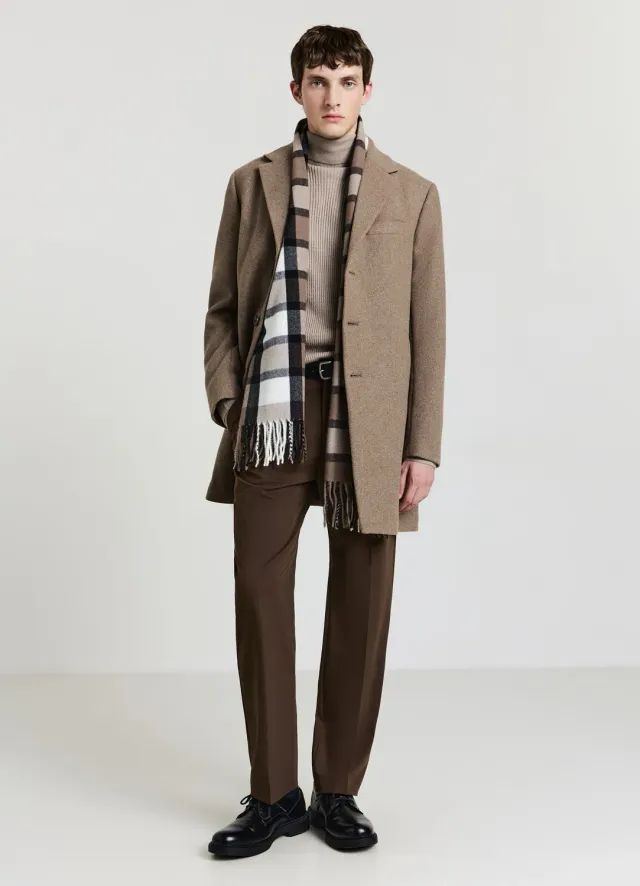 Calliope manteau monopetto homme trois boutons uni