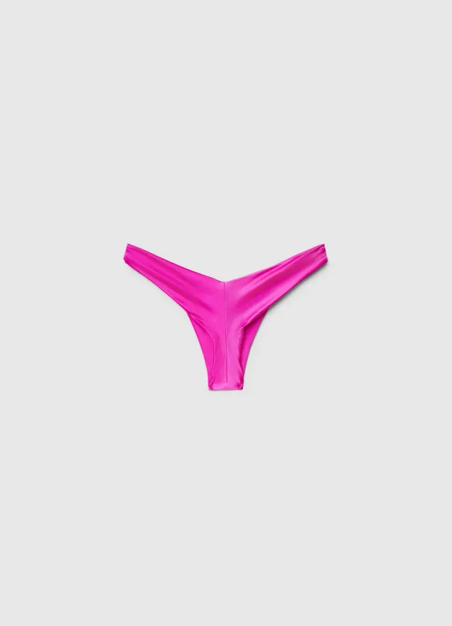 Calliope Slip bikini brésilien uni nœuds femme plage