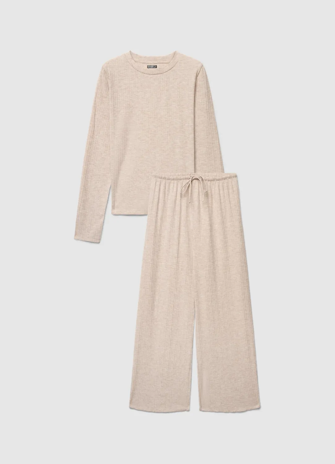 Calliope ensemble pyjama côtelé femme 2 pièces