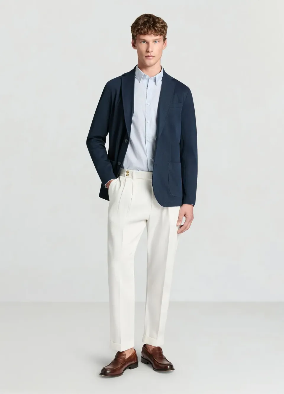 Calliope chemise homme micro-motifs slim manches longues