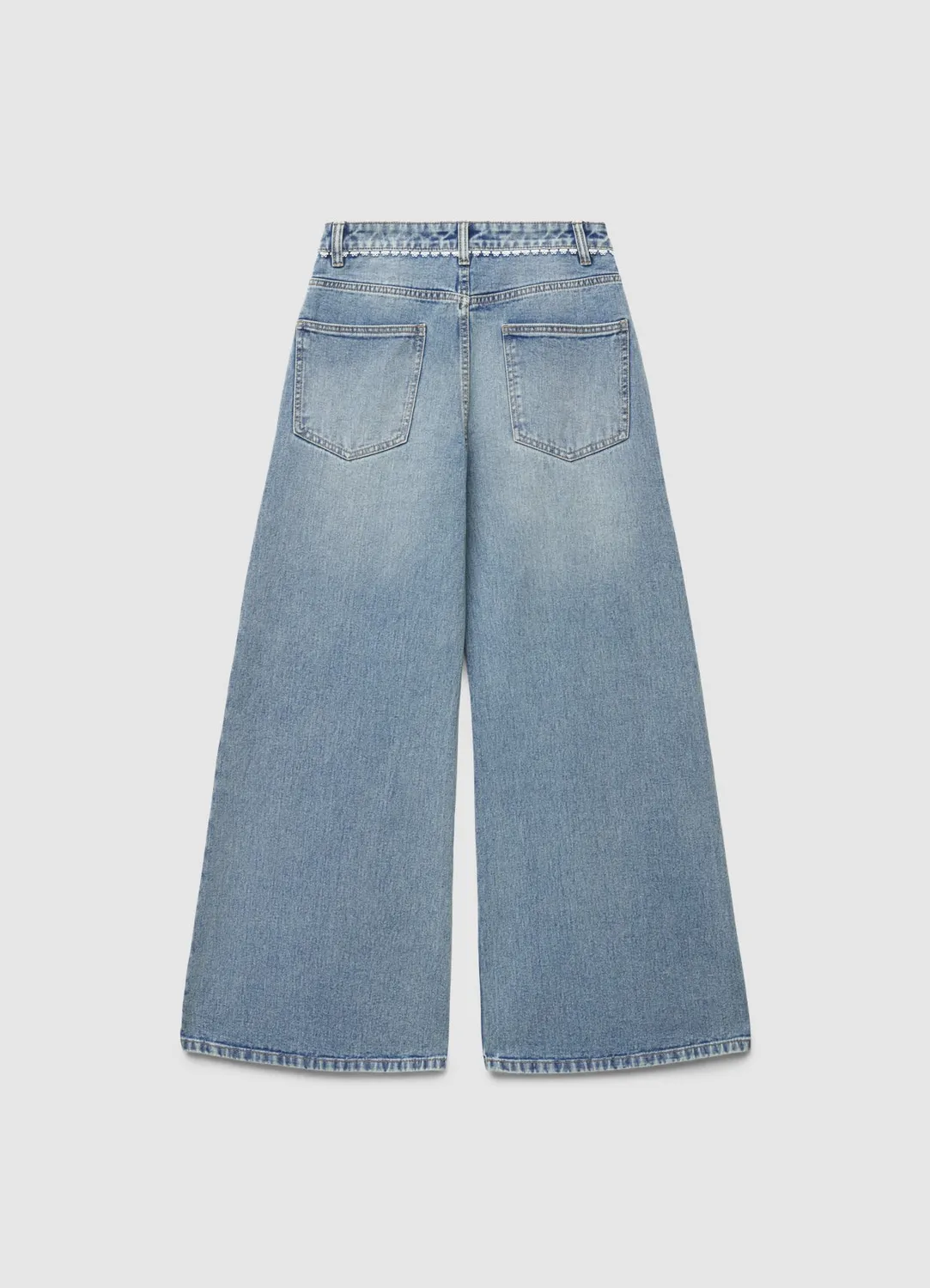 Calliope jean palazzo dentelle femme 42 denim