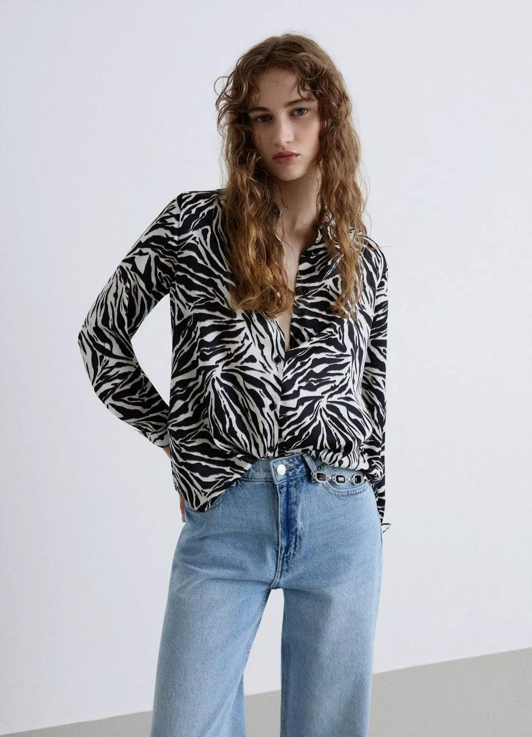 Calliope chemise animalier femme manches longues
