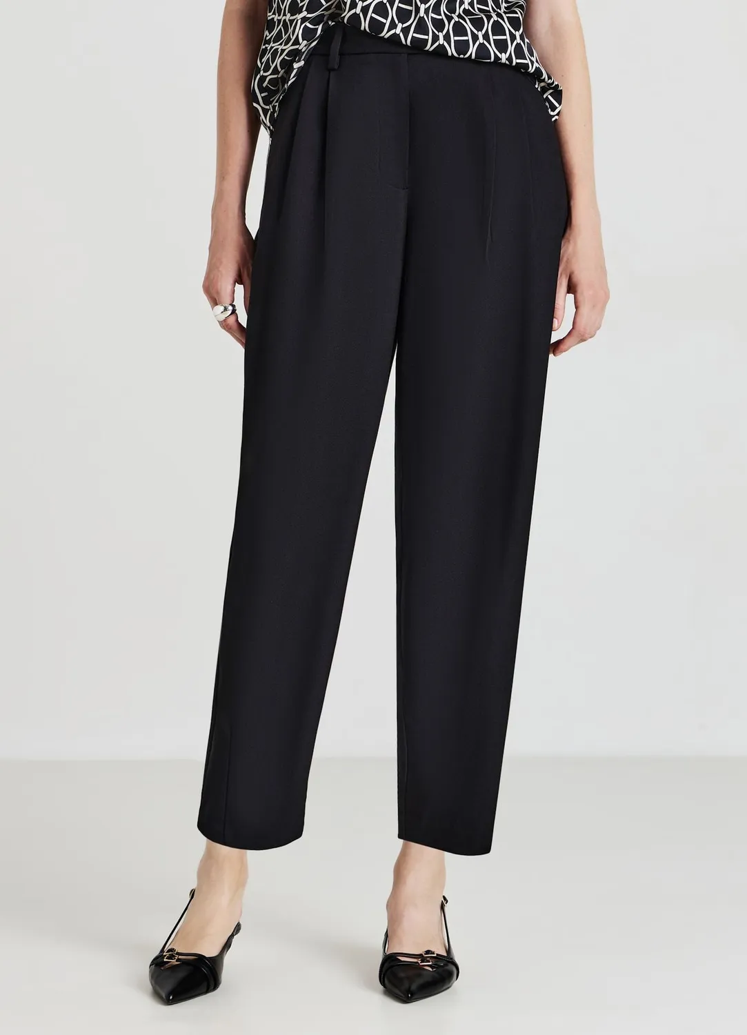Calliope balloon pinces pantalon taille haute