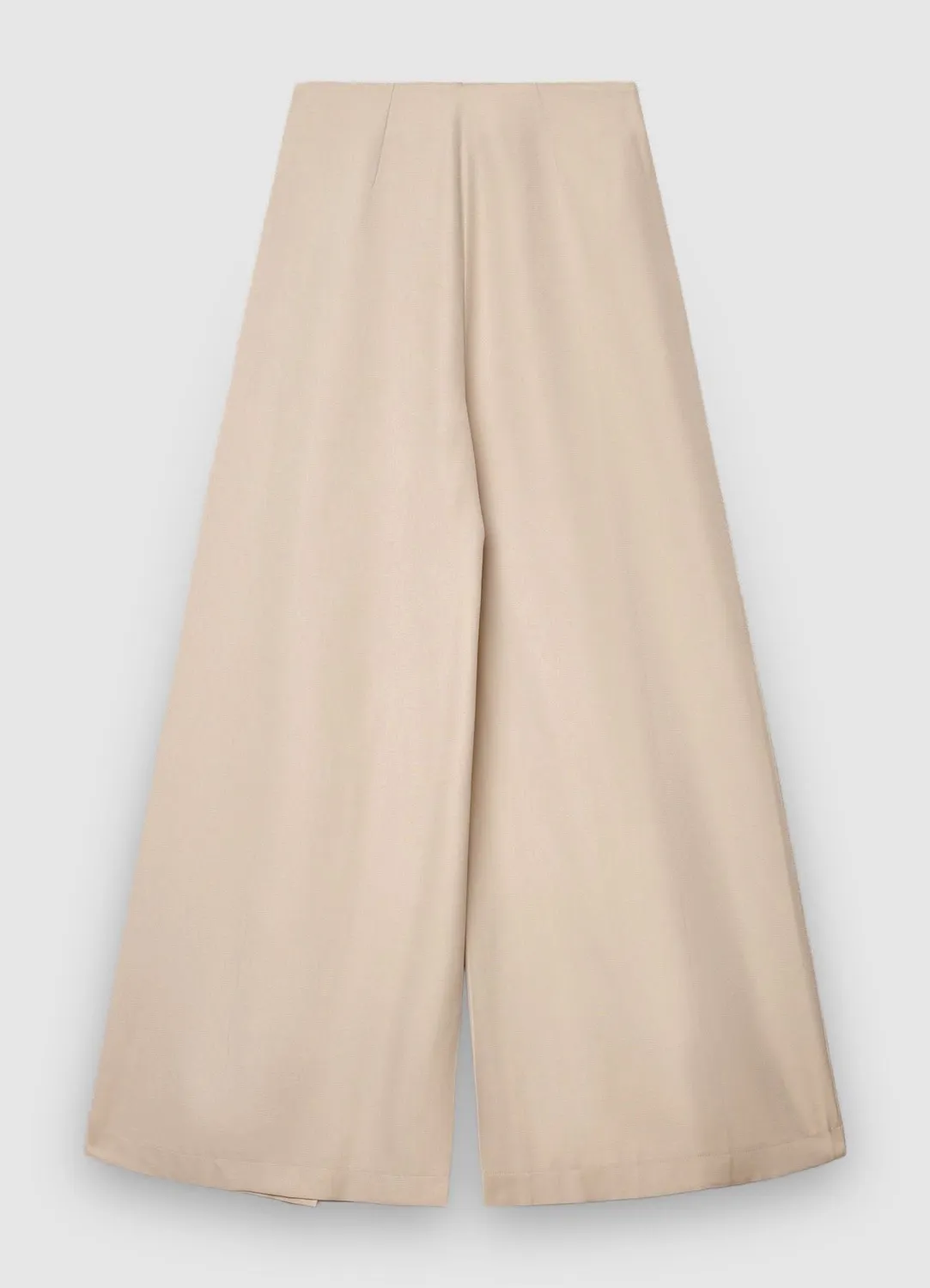 Calliope pantalon palazzo large plis taille haute femme