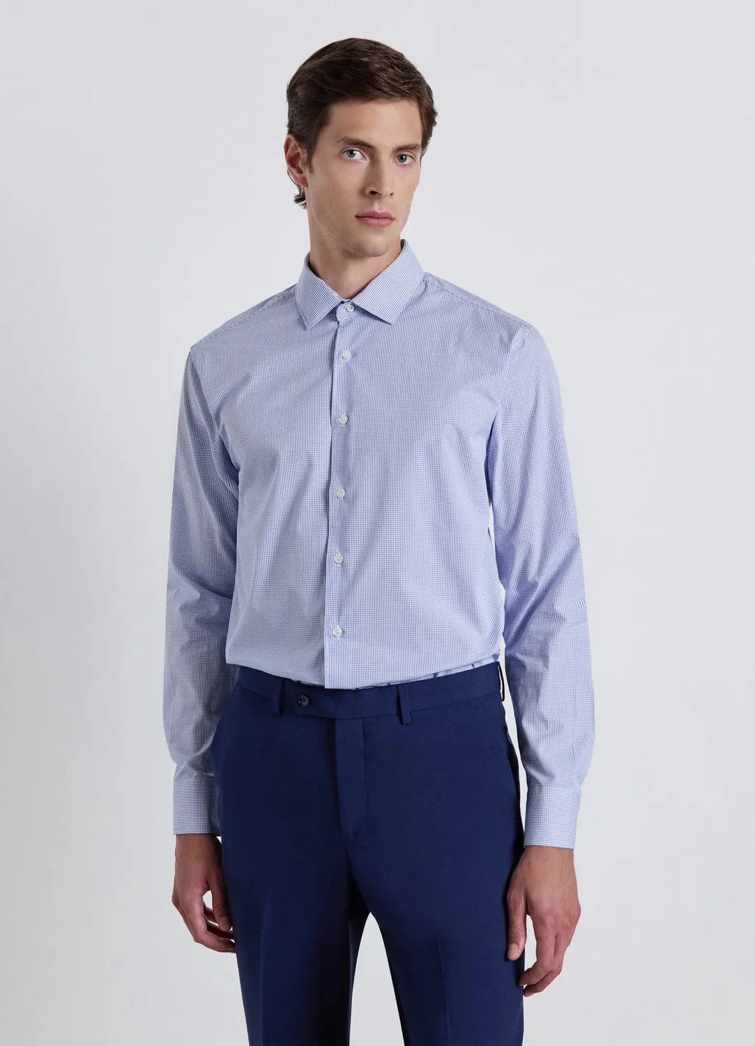 Calliope chemise regular à carreaux homme manches longues