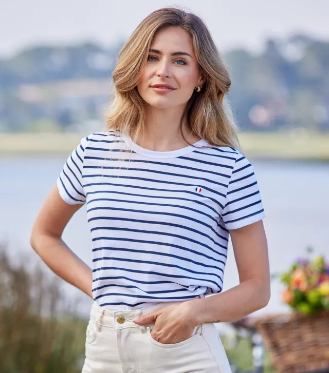 Cocorico Iconique Marinière t-shirt femme coton